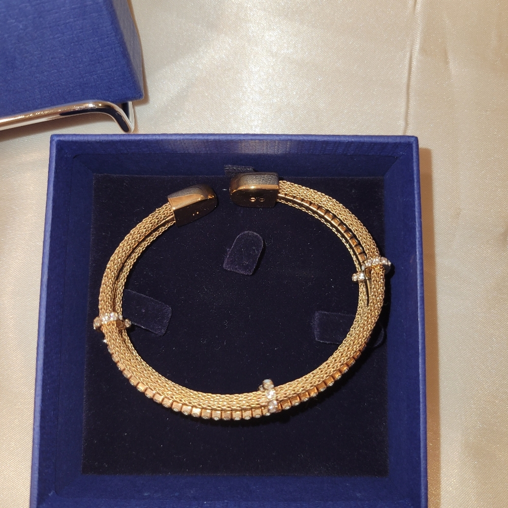 Nib Swarovski Bangle Bronze Color - image 4